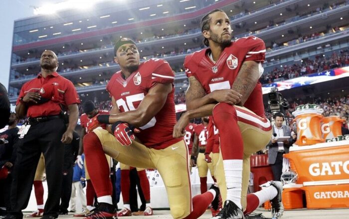 NFL Players kneeling in protest