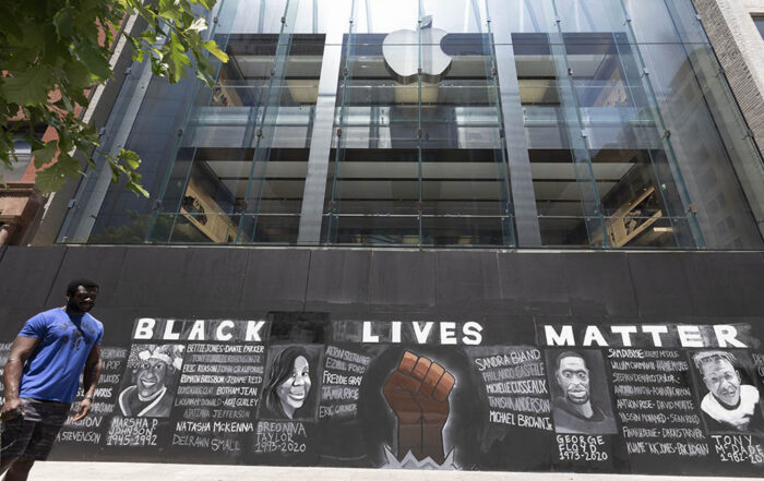 BLM mural in Boston