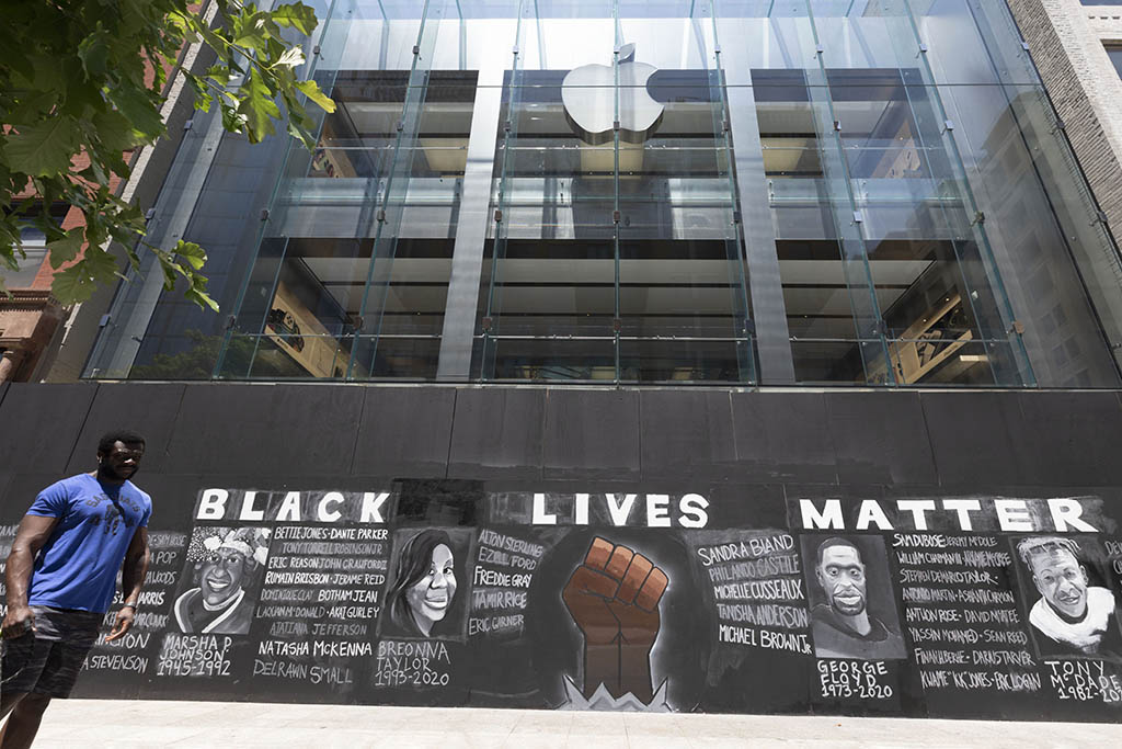 BLM mural in Boston